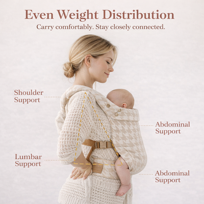 Mompanion Baby Carrier Ergonomic, Eco-Friendly & Grows with Your Baby (0–24 Months)