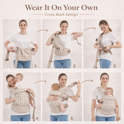 Mompanion Baby Carrier Ergonomic, Eco-Friendly & Grows with Your Baby (0–24 Months)