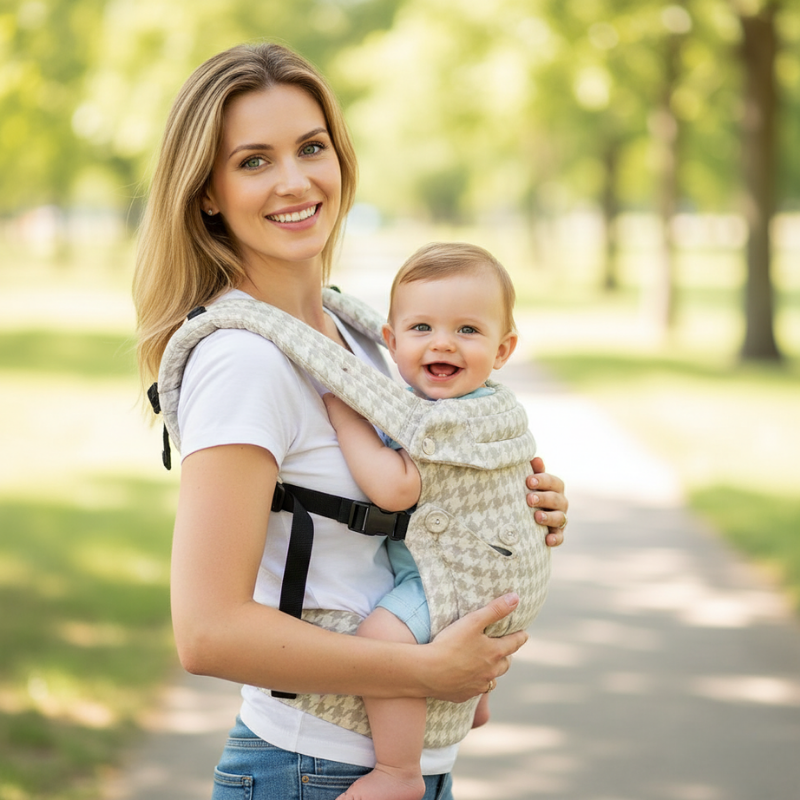 Mompanion Baby Carrier – Ergonomic, Eco-Friendly & Grows with Your Baby (0–24 Months)