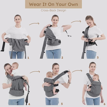 Mompanion Baby Carrier – Ergonomic, Eco-Friendly & Grows with Your Baby (0–24 Months)